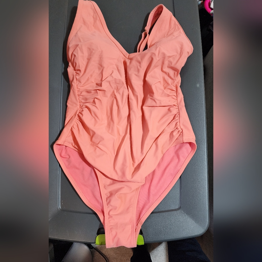 Kona Sol Coral One Piece Swimsuit